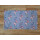 Kissenbezug 25x45 cm Blumen auf Blau mit Kissen