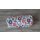Yoga-Bolster Bunte Blumen mit Füllung