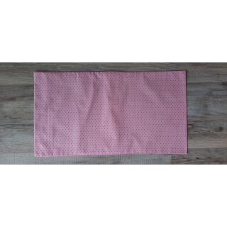 Kissenbezug 25x45 cm ohne Füllung Rote Punkte auf Rosa