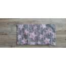 Kissenbezug 25x40 cm ohne Füllung Rosa Sterne auf Grau