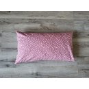 Kissenbezug 25x40 cm Kleine Dreiecke auf Altrosa nur Bezug