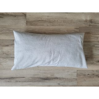 Kissenbezug 25x45 cm ohne Füllung Unregelmäßige Weiße Punkte auf Hellblau