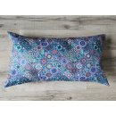 Kissenbezug 25x40 cm Mandalas Blautöne nur Bezug