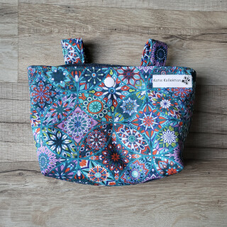 Lenkertasche Mandalas Blautöne