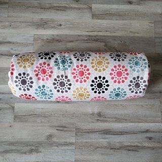 Yoga-Bolster Floral Bunt mit Füllkissen