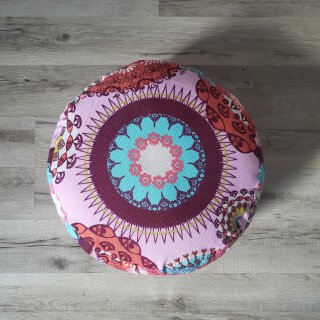 Meditationskissen Mandalas Rosa nur Bezug